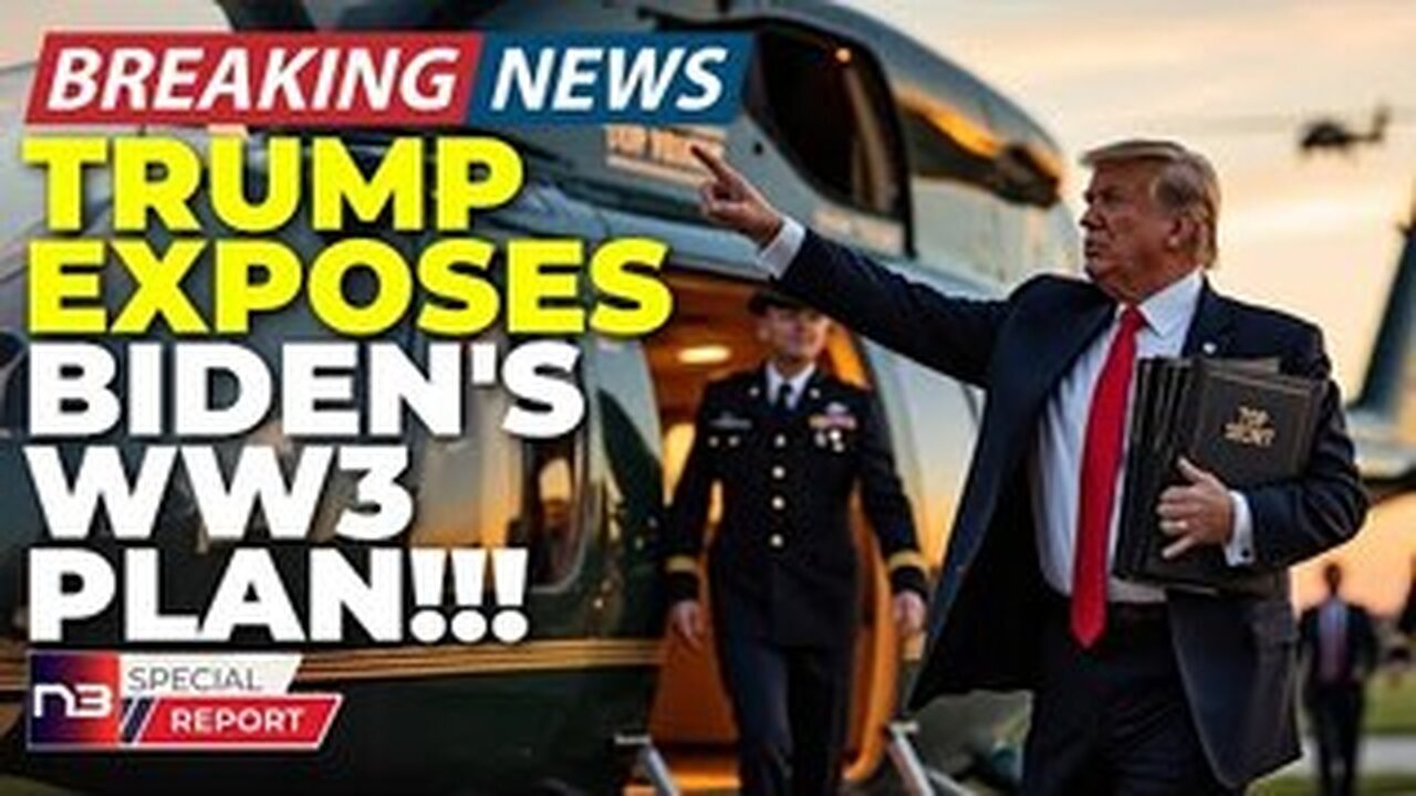 BREAKING: Trump Just Exposed Biden's Insane Plan To Start WWIII Before Jan And Everyone's Terrifi..