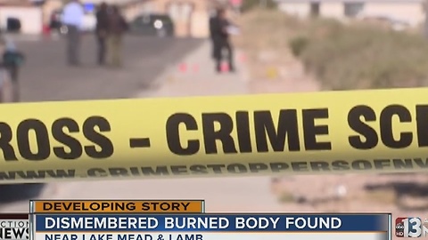 Burned body found near Lake Mead, Lamb