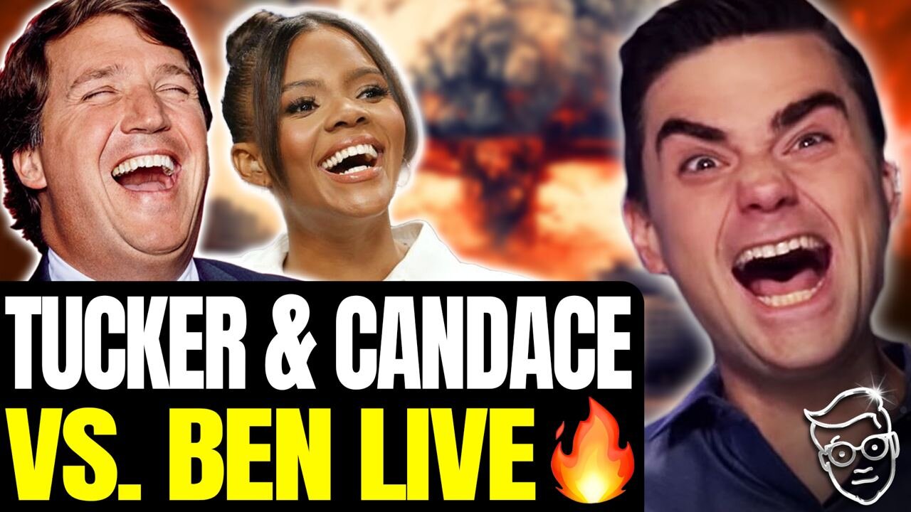 Tucker & Candace BREAK Internet with SAVAGE LIVE Response to Ben Shapiro🚨