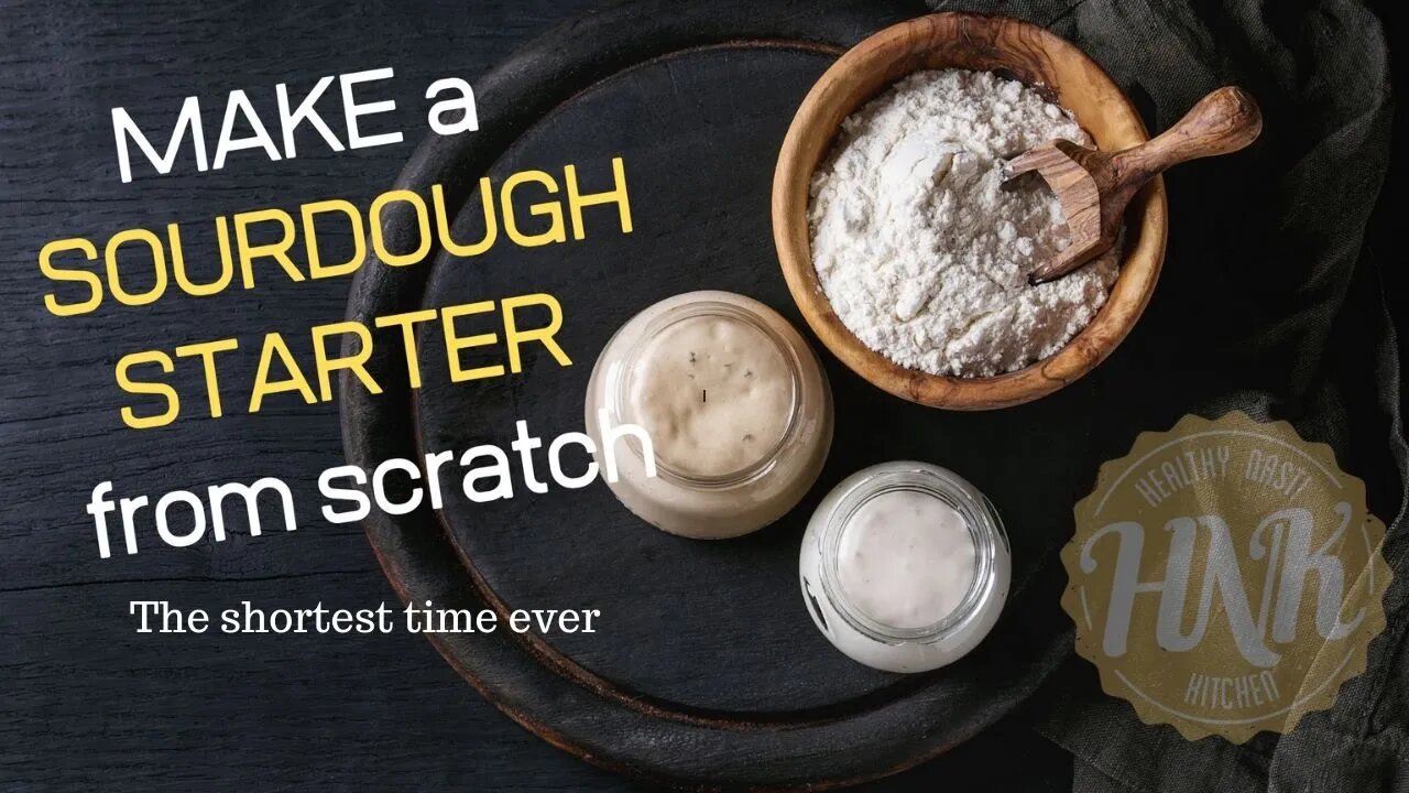 How to make a sourdough starter, the quickest way