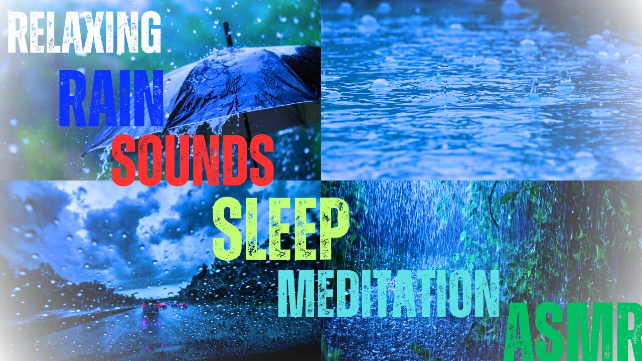 Relaxing Rain Sounds | Sleep Meditation | ASMR