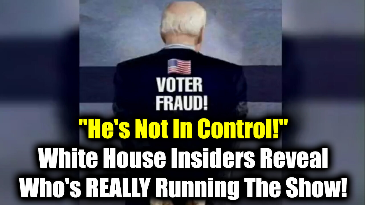 Weekend at Biden "He's Not In Control!" - White House Insiders Reveal Who's REALLY Running The Show!