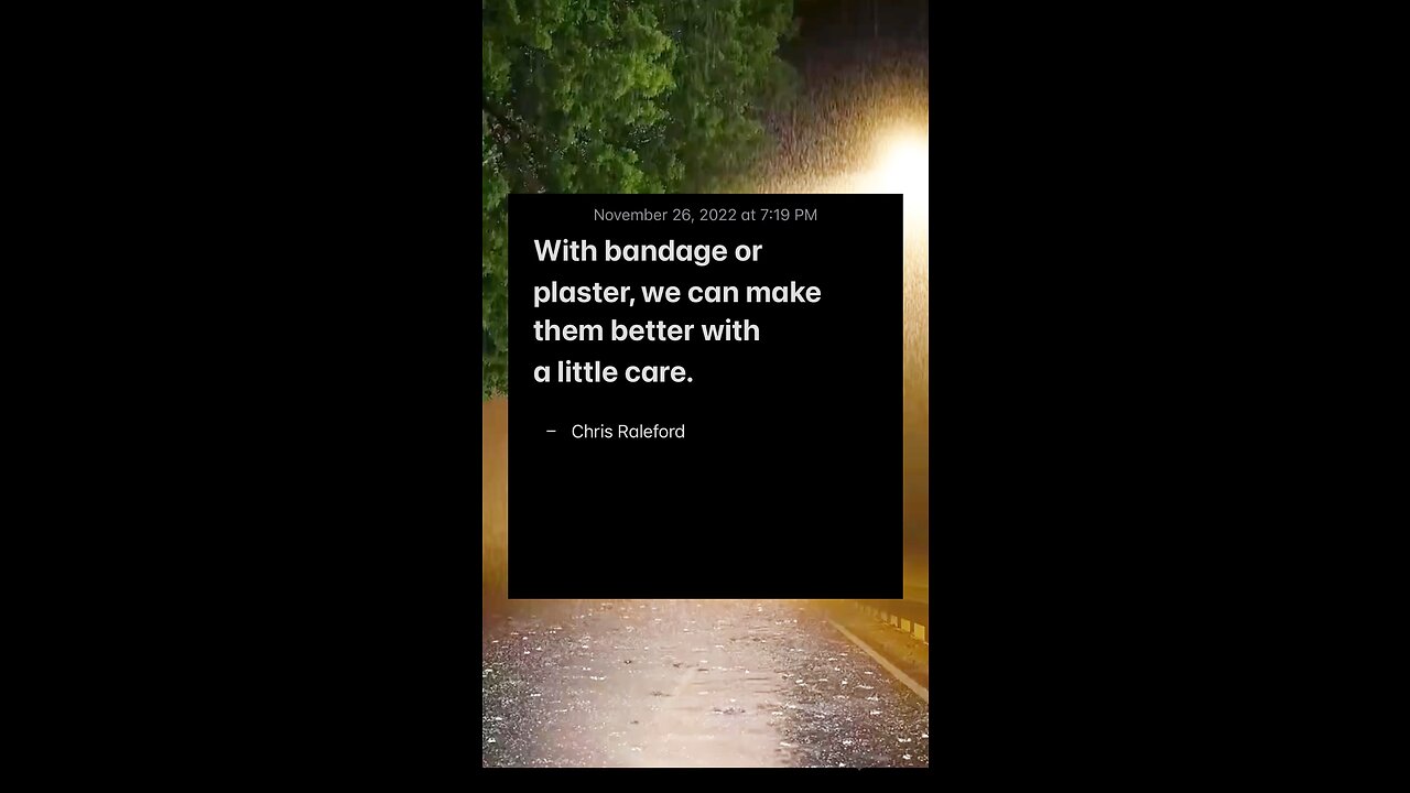 A little care.
