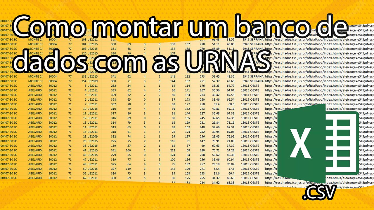 Como conseguir um banco de dados com as principais informações das urnas eleições 2022