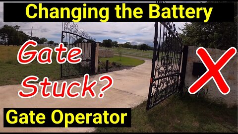 Gate Opener ● Stuck Open ● Testing Voltage and Changing the Battery ✅