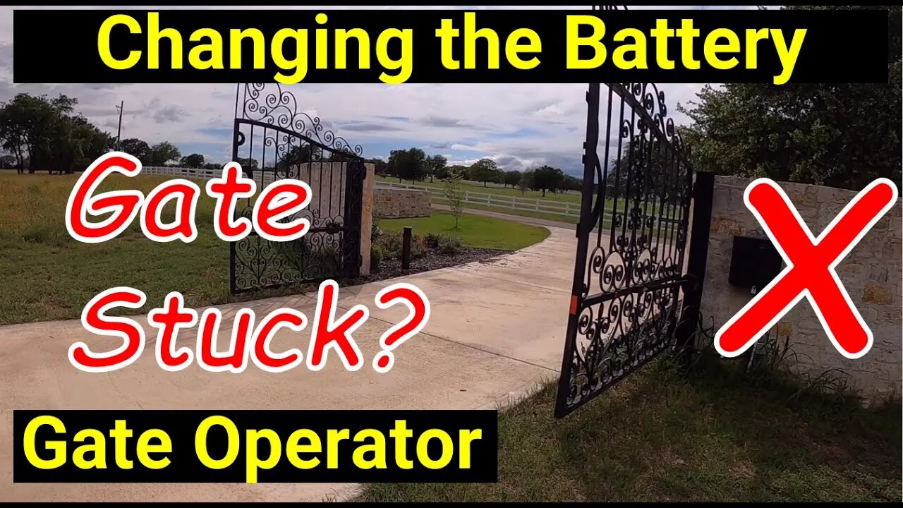 Gate Opener ● Stuck Open ● Testing Voltage and Changing the Battery ✅
