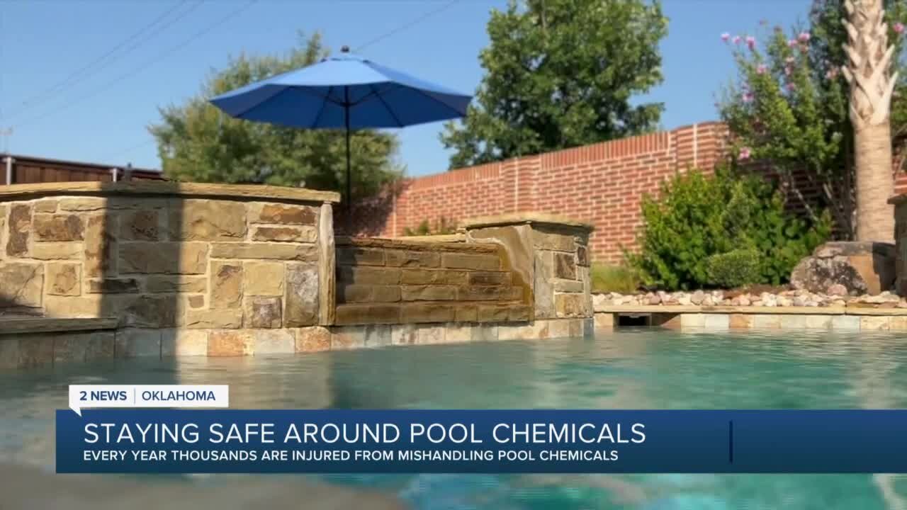 Staying safe around pool chemicals