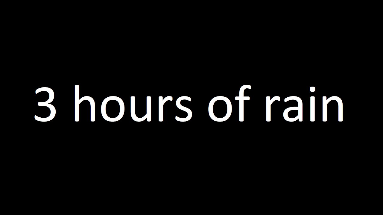 Rain Sounds / Regen Sound with a blackscreen. Just you, the sound and your sleep