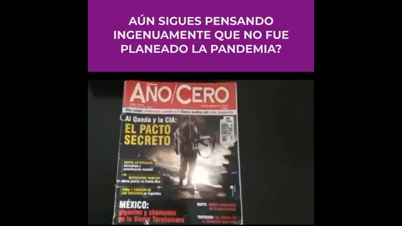 PLANDEMIA FUE PLANIFICADA DE ANTE MANO