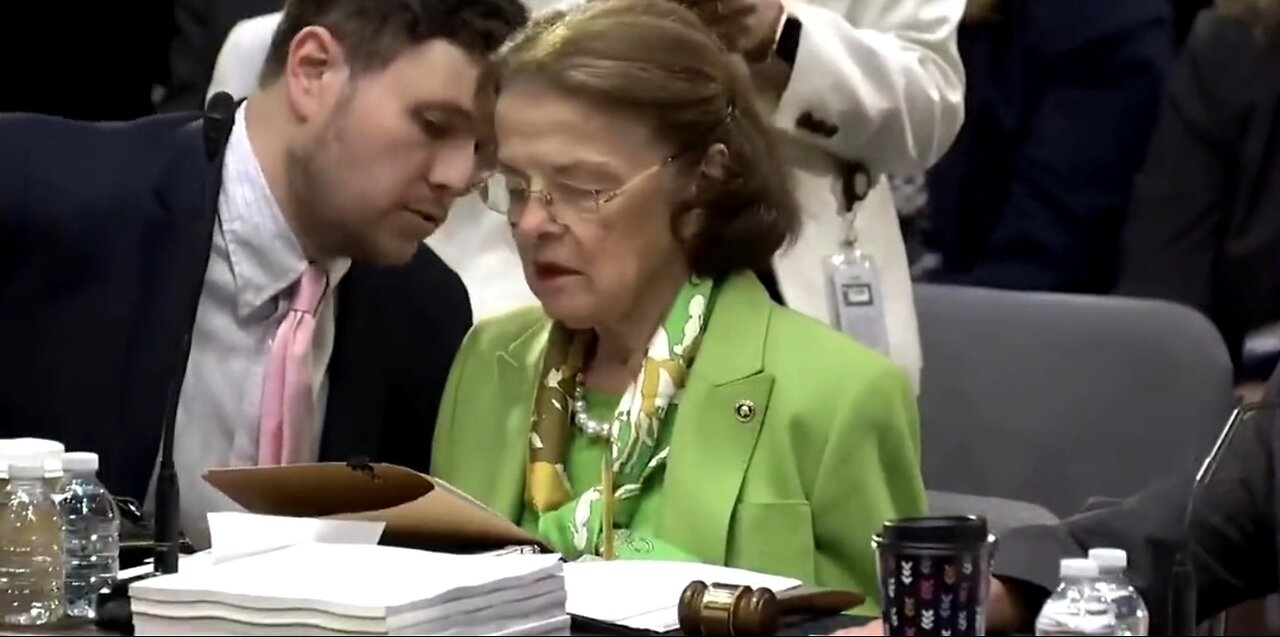 90-Year-Old Sen. Feinstein Told How To Vote During Defense Appropriations Bill Vote