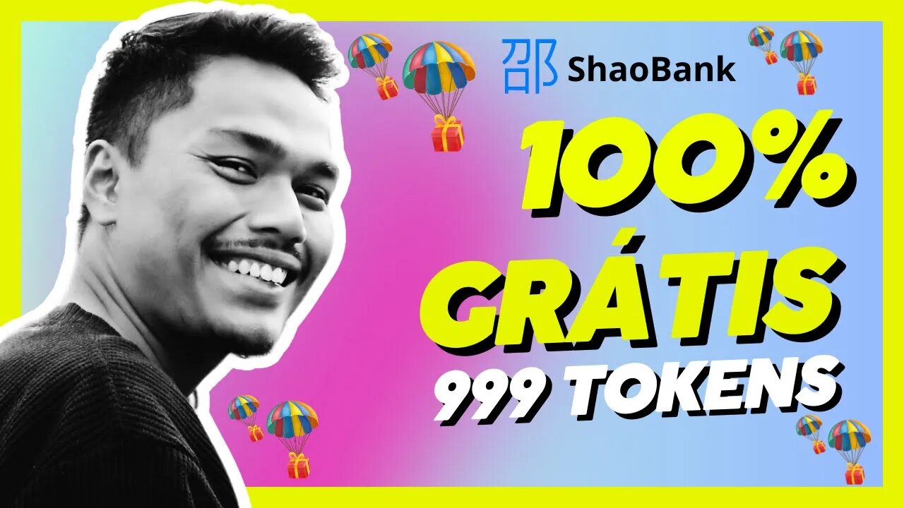 SHAO BANK: AIRDROP, GANHE 999 TOKENS NO CADASTRO + PROVA DE PAGAMENTO DE $101.68