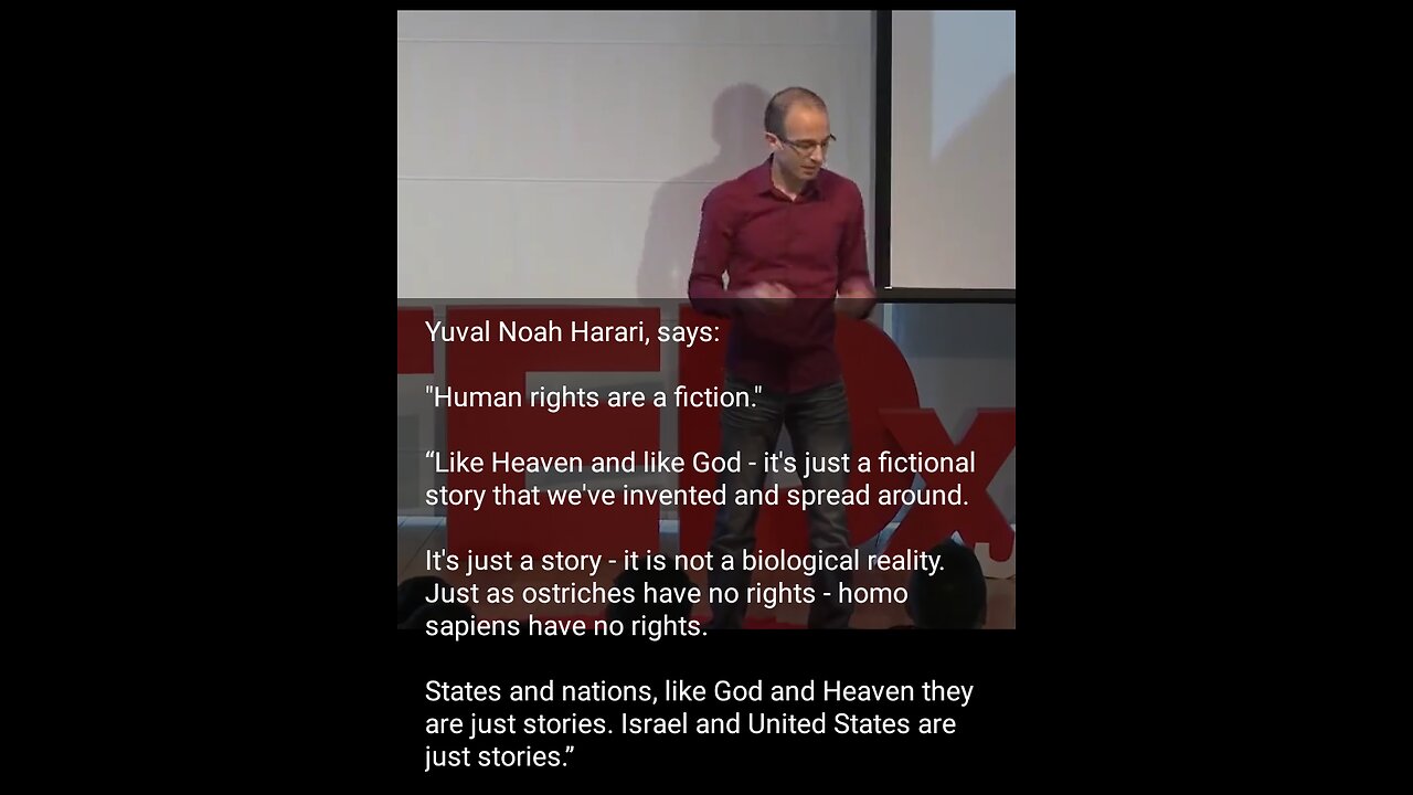 Another Ludicrous Speech from Yuval Harrari