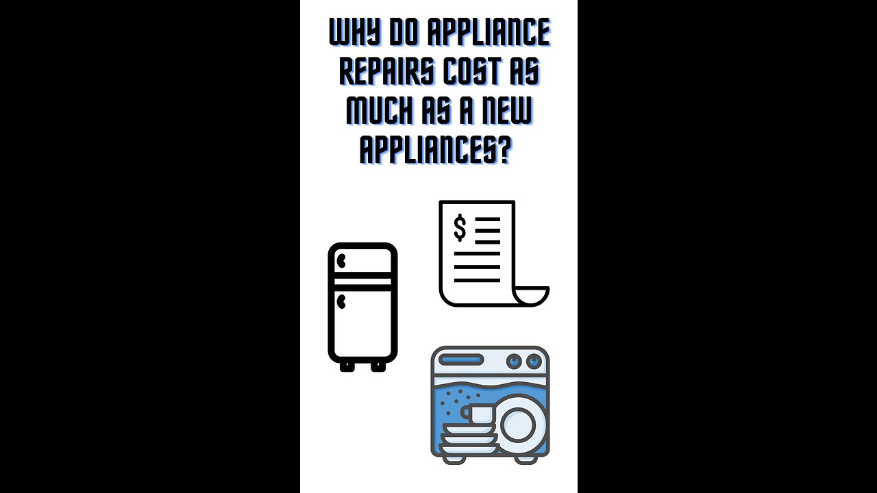 Why do appliance repairs cost as much as a new appliances?