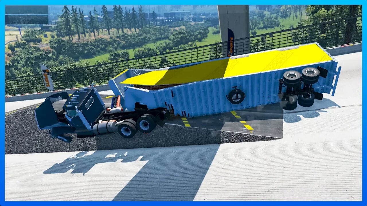 [INSANE] Bus & Truck Crashes/Jumps Compilation: BeamNG Drive #291