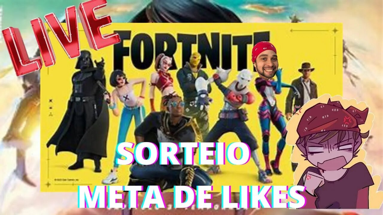 Ao Vivo Fortnite com os inscritos Sorteio de 1 Skins 2000 vbucks links fixado