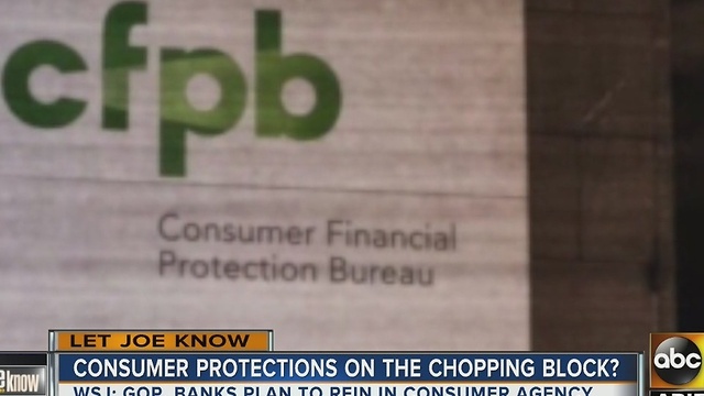 Let Joe Know: Consumer Financial Protection Bureau looking out for everyday Americans