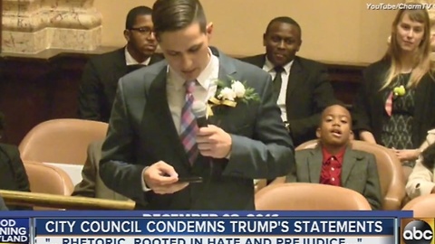Baltimore City Council condemns Trump's statements