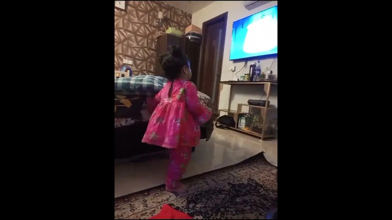 Saffana Watching Cartoons