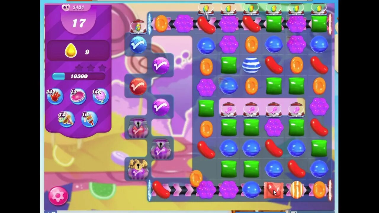 Candy Crush Level 2404 Audio Talkthrough, 3 Stars 0 Boosters