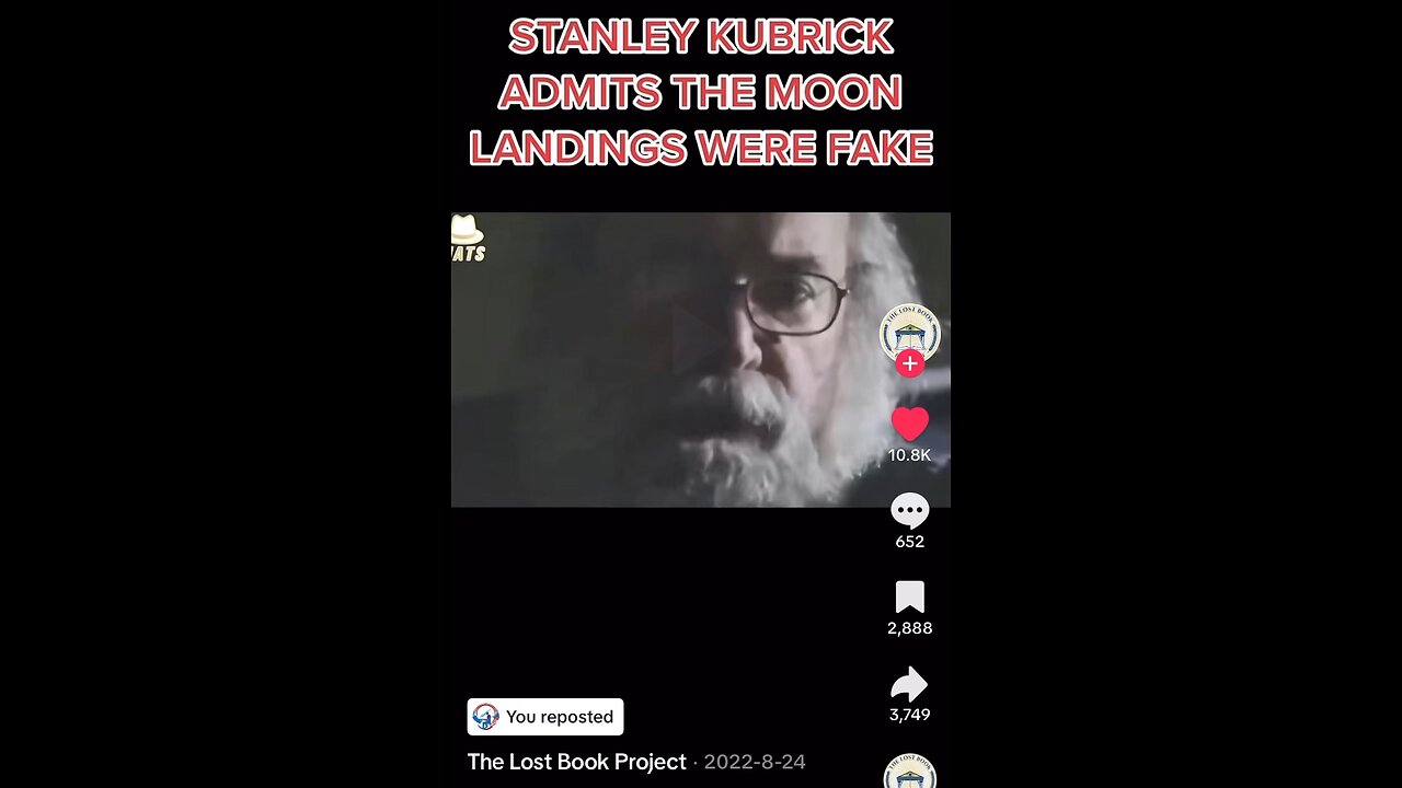 Stanley Kubrick - Shortly before his Mysterious Death CONFESSES to Filming the Fake Moon Landing!