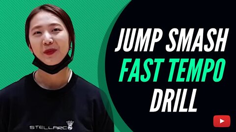 Jump Smash Fast Tempo Practice Drill Badminton Lessons from Anazo TV - Korean with English Subtitles