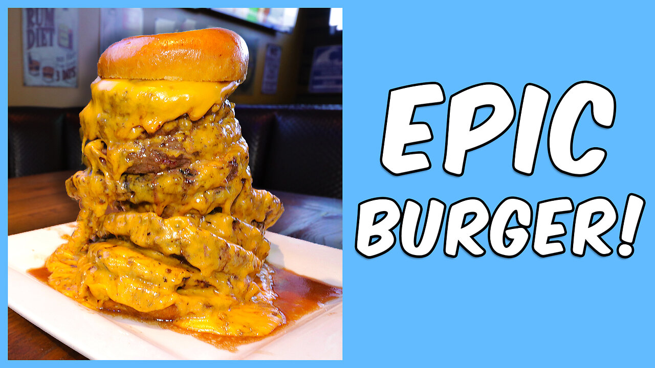 10 PATTIES HIGH | The Most Famous Cheeseburger Challenge In Phoenix!