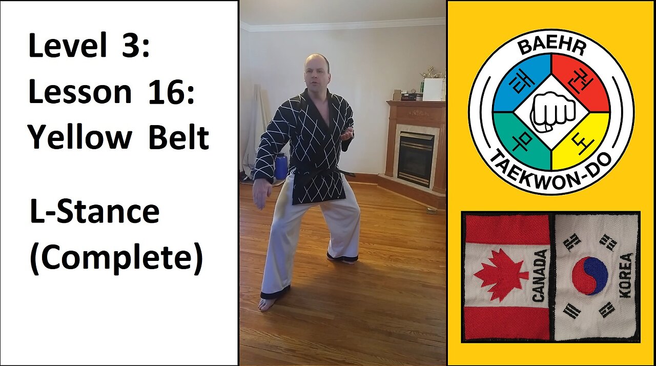Baehr Taekwondo: 03-16: Yellow Belt: L-Stance (Complete)