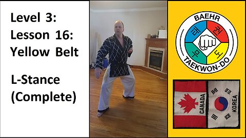 Baehr Taekwondo: 03-16: Yellow Belt: L-Stance (Complete)
