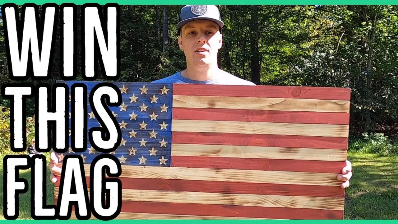 GIVEAWAY; Handmade Wooden American Flag ||Comment a good deed below to enter||Rules in description||