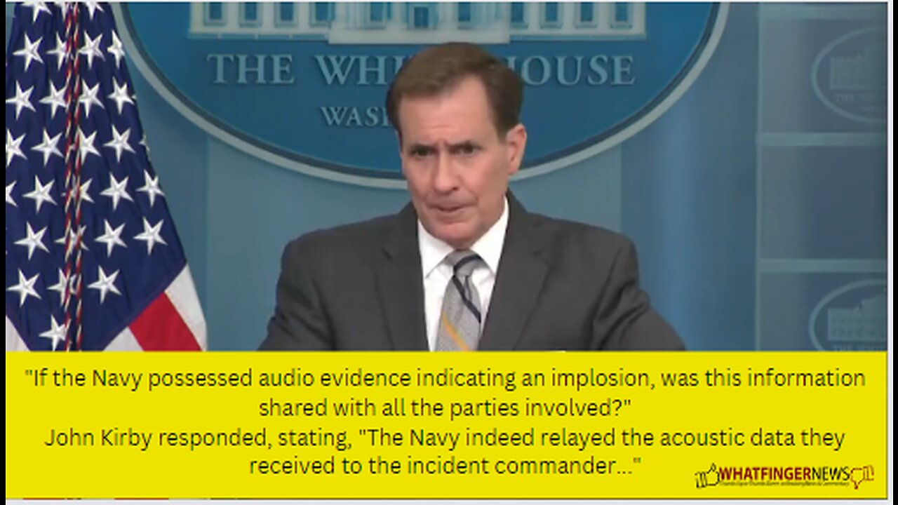 If the Navy possessed audio evidence indicating an implosion, was this information shared