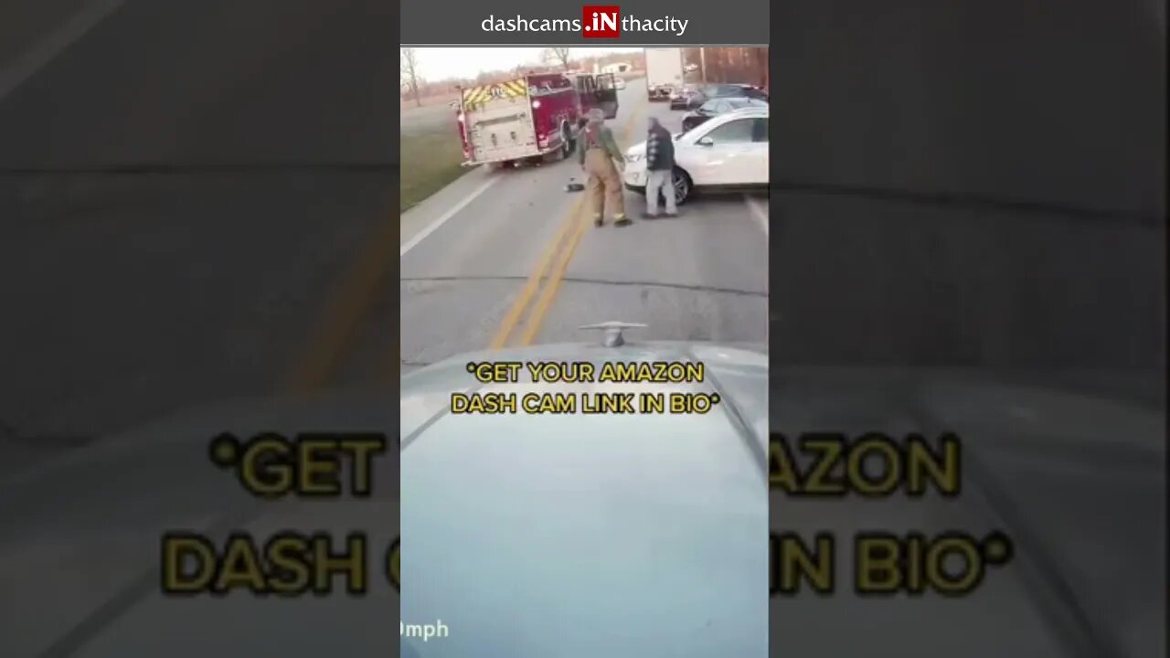 Car Vs Fire Truck #Shorts