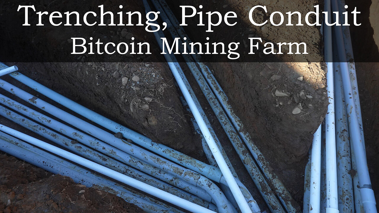 Trenching, Pipe Conduit for 2.2 MW Bitcoin Farm