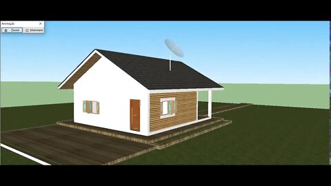 projeto 3d casa de madeira construtor virtual ph