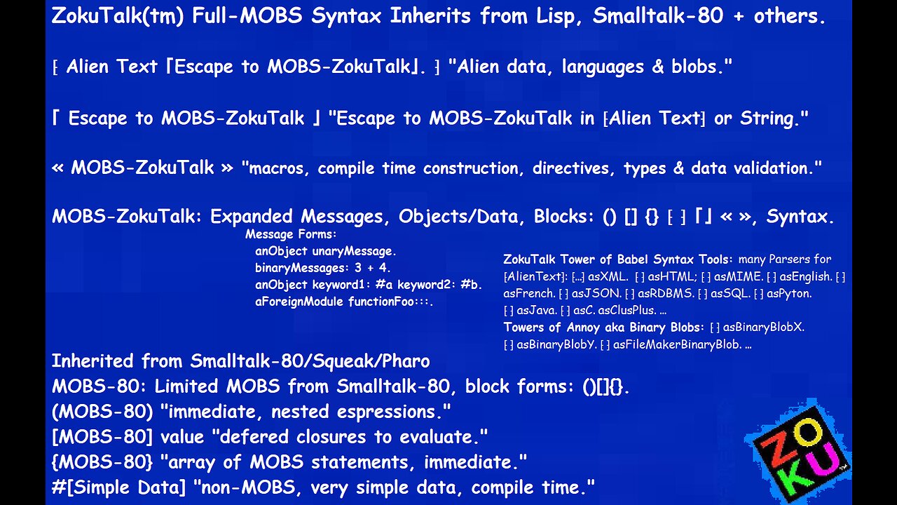 ZokuTalk Workspaces, MOBS Expanded to 6 Block Forms | 20221122a