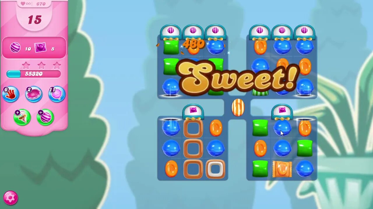 Candy Crush Saga Level 670