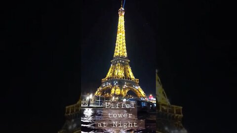 Eiffel tower at night