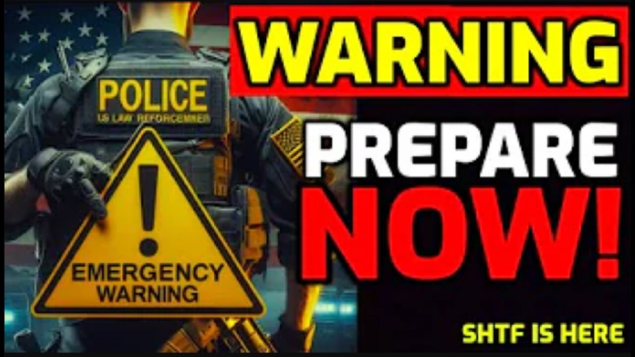 🚨 EMERGENCY ALERT!! ⚠️ We just got an URGENT WARNING from LAW ENFORCEMENT.... PREPARE NOW!!