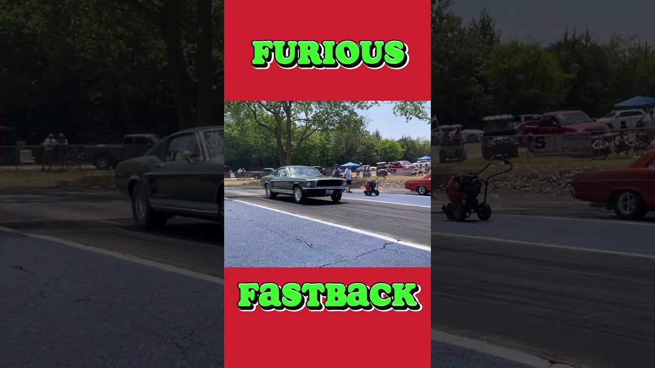 Furious Fastback Mustang Burnout! #shorts