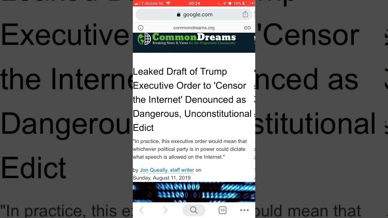 Censor the internet Draft Executive Order - unrighteous decrees and grievousness