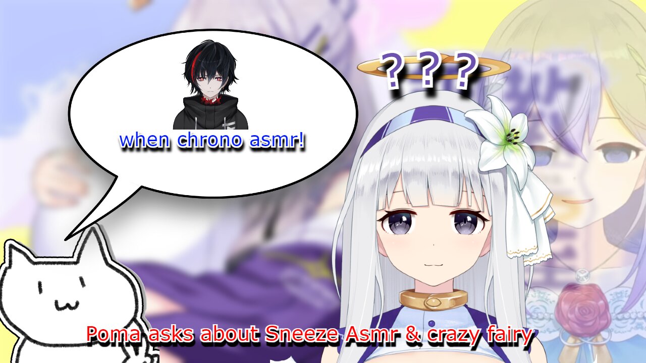 vtuber Shirayuri Lily is asked about sneeze asmr - also super crazy fairy