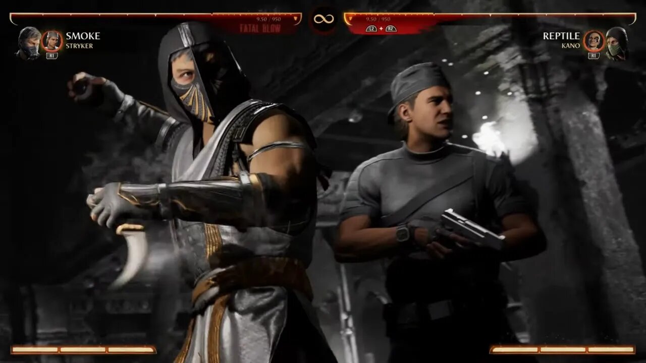 Mortal Kombat 1 2023 Smoke & Stryker Kameo Fatal Blow