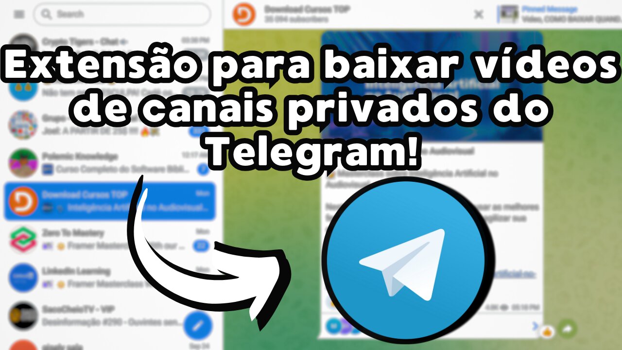 EXTENSÃO para BAIXAR VÍDEOS de CANAIS PRIVADOS do TELEGRAM!