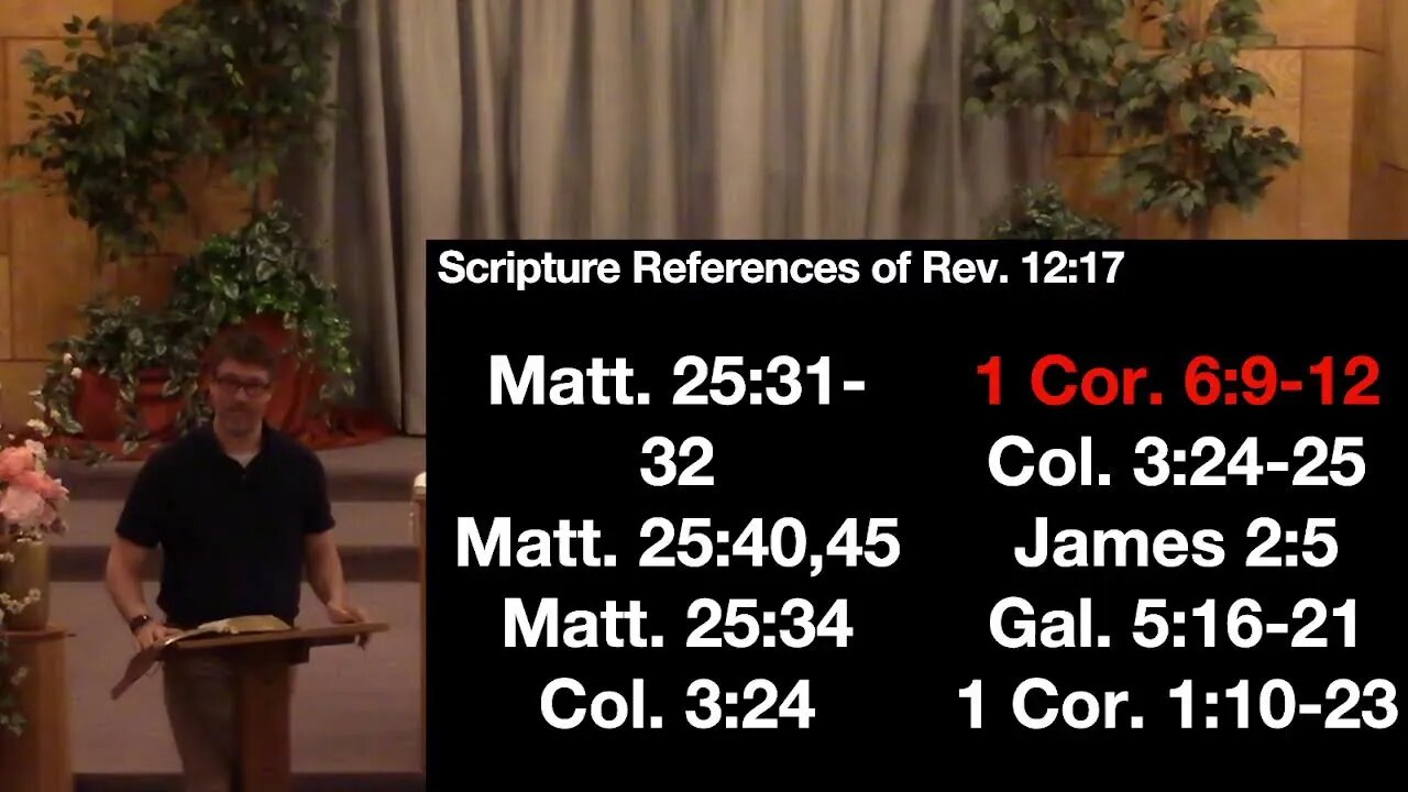 "Revelation 12:17-" Wednesday 1/26/22