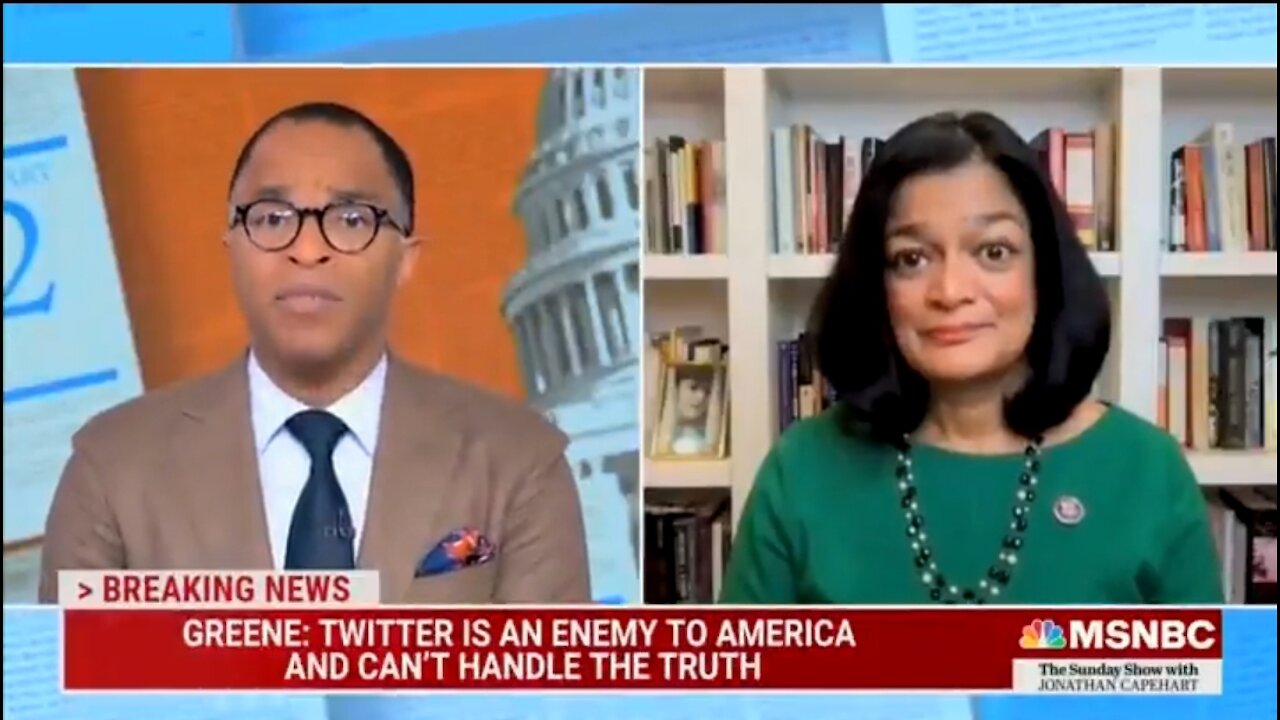 Dem Rep Jayapal: Twitter Has To Do 'Much Much More' To Ban Conservatives