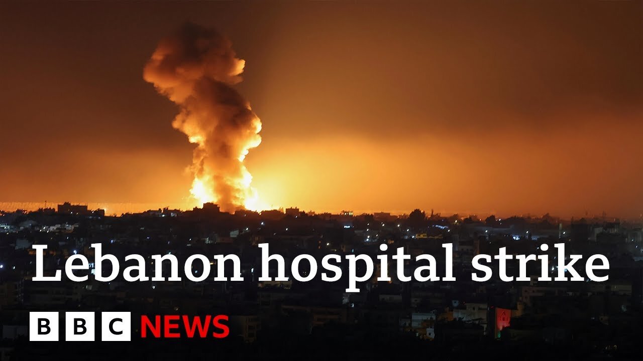 Lebanon says 13 killed in Israeli strike near southern Beirut hospital | BBC News