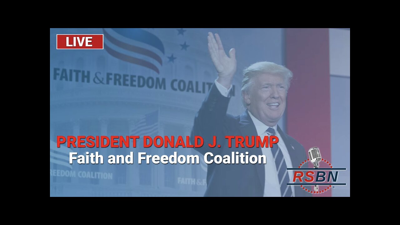 6/24/23 Faith and Freedom Coalition president Donald Trump to speak live at 7:30pm est / links👇