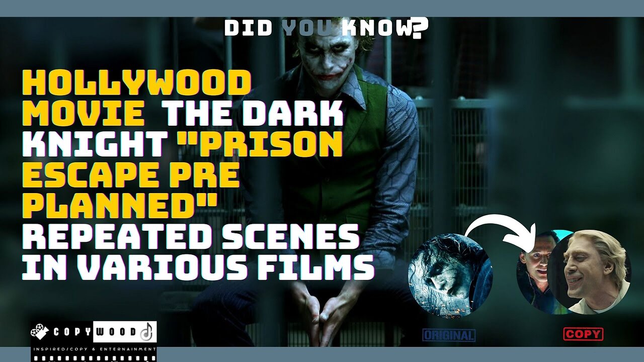 Hollywood Movie The Dark Knight "PRISON ESCAPE PRE PLANNED" REPEATED SCENES IN VARIOUS FILMS