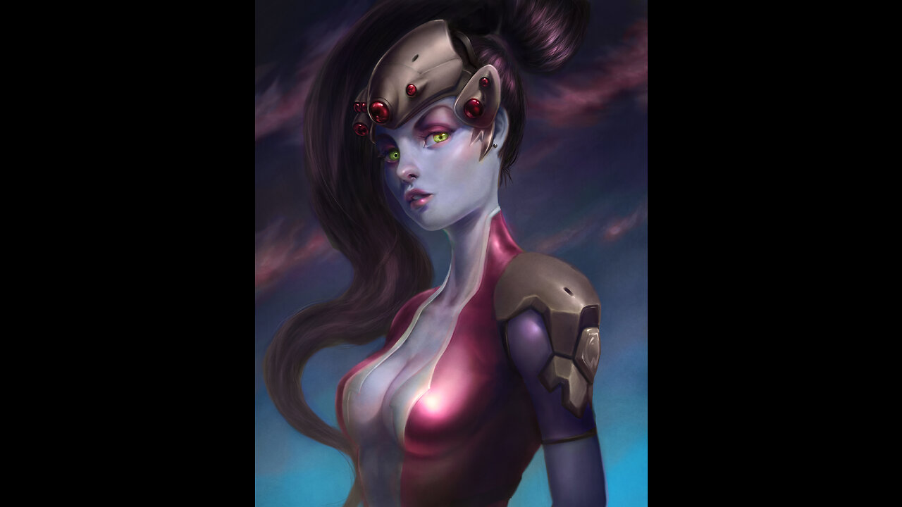 widowmaker - overwatch / ilustración digital