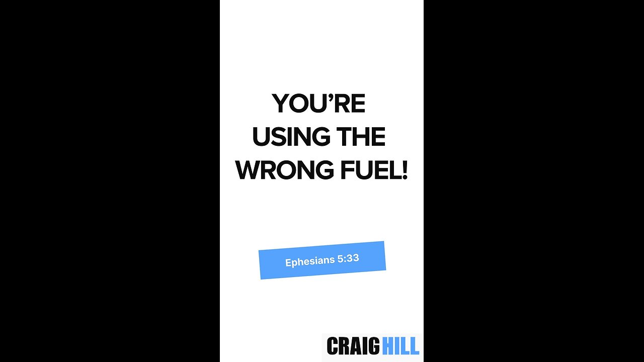 Are you using the wrong type of fuel in your marriage?