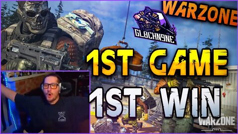 1st Game 1st Warzone Win! | GlockN9ne